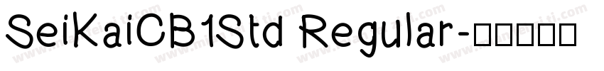 SeiKaiCB1Std Regular字体转换